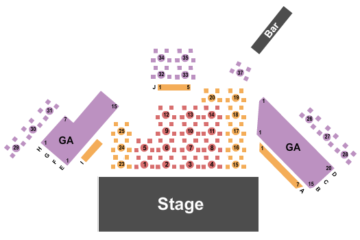 Windows at Bally's Las Vegas Bronx Wanderers Seating Chart