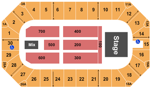 Wings Event Center 3 Doors Down Seating Chart