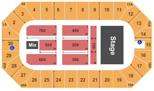 Wings Event Center Amy Schumer Seating Chart
