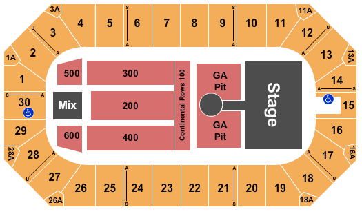 Wings Event Center Cole Swindle Seating Chart