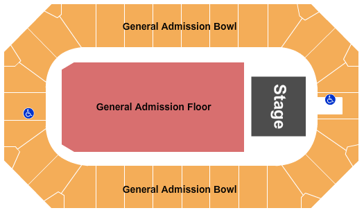 Wings Event Center Endstage GA Floor GA Bowl Seating Chart