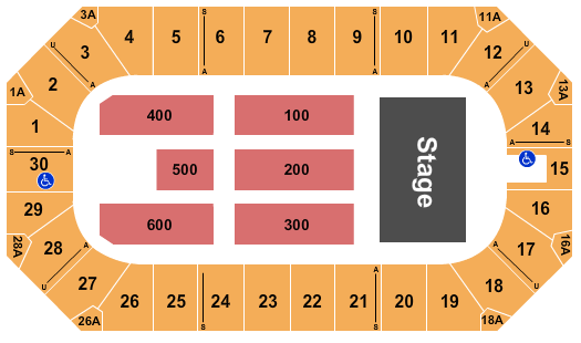 Wings Event Center End Stage Seating Chart