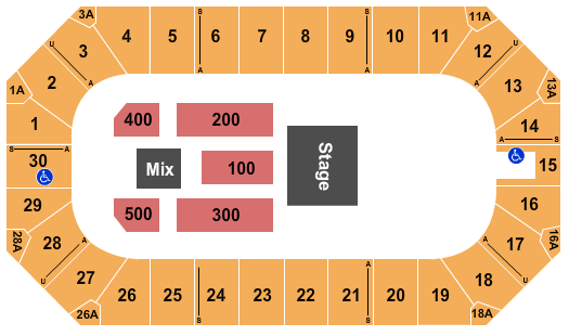 Wings Event Center ZZ Top Seating Chart