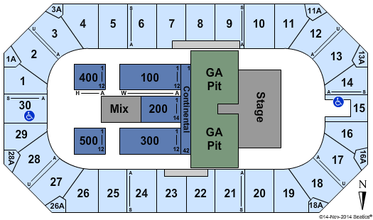 Wings Event Center Avette Brothers Seating Chart