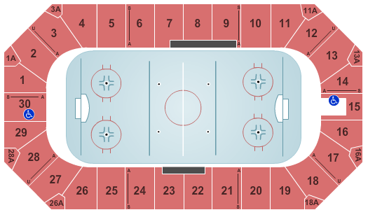 Wings Event Center Hockey Seating Chart