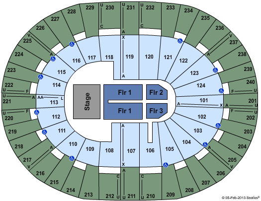 Lawrence Joel Veterans Memorial Coliseum Elton John Seating Chart