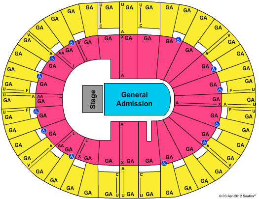 Lawrence Joel Veterans Memorial Coliseum General Admission Seating Chart