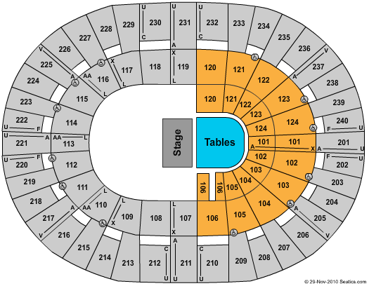 Lawrence Joel Veterans Memorial Coliseum Irish Tenors Seating Chart