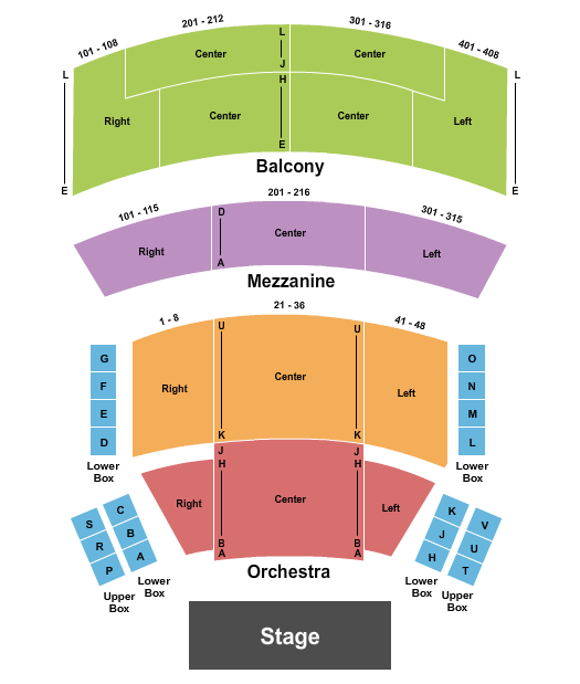 Winter Garden Theatre - Toronto Endstage Int Zone Seating Chart