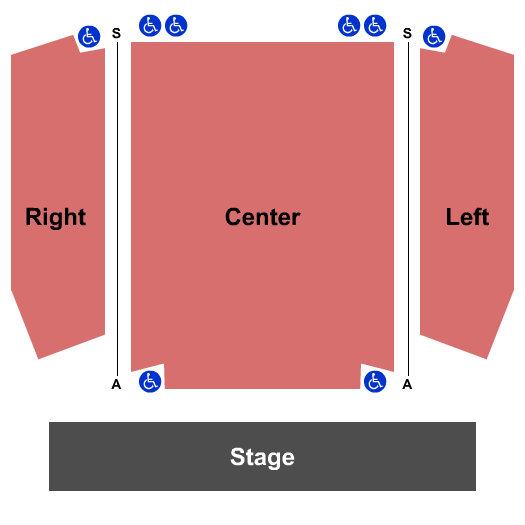 Winter Visual & Performing Arts Center End Stage Seating Chart