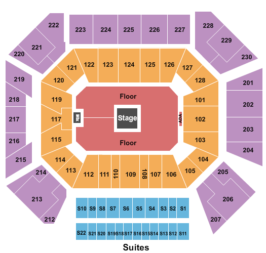 Wintrust Arena Center Stage GA Floor 2 Seating Chart