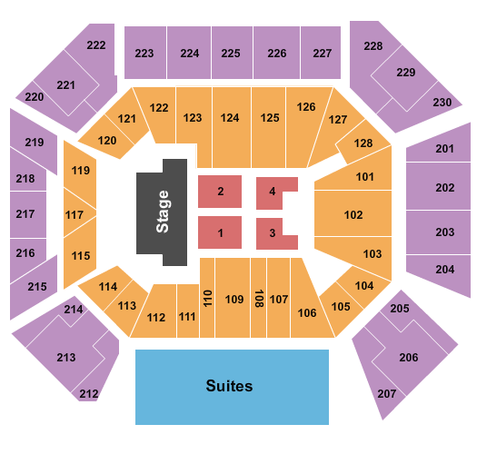 Wintrust Arena End Stage Seating Chart