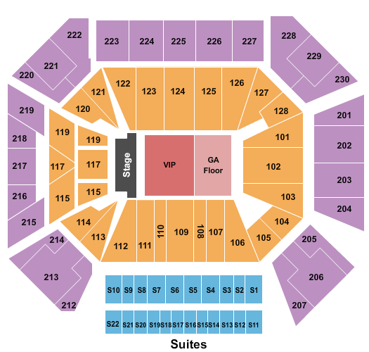 Wintrust Arena Seating Map