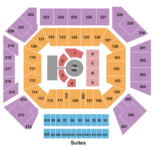 Wintrust Arena Professional Fighters League Seating Chart