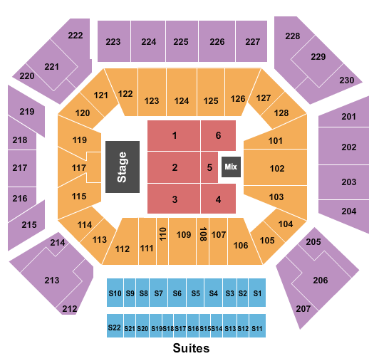 Wintrust Arena The Millennium Tour 2 Seating Chart