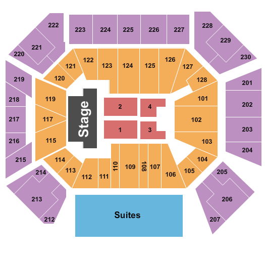 Wintrust Arena The Millennium Tour Seating Chart