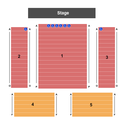 Winyah Auditorium Endstage 2 Seating Chart