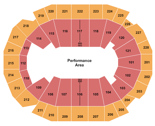 seating chart for Fiserv Forum - Open Floor - eventticketscenter.com