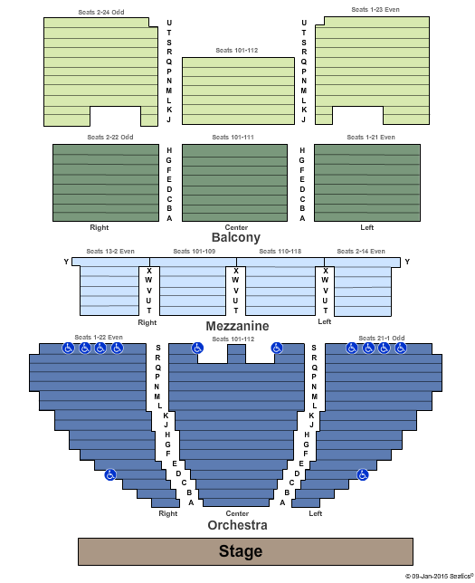 Wisconsin Union Theater End Stage Seating Chart