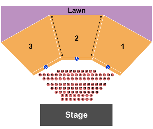 Wolf Creek Amphitheater Endstage Tables 4 Seating Chart