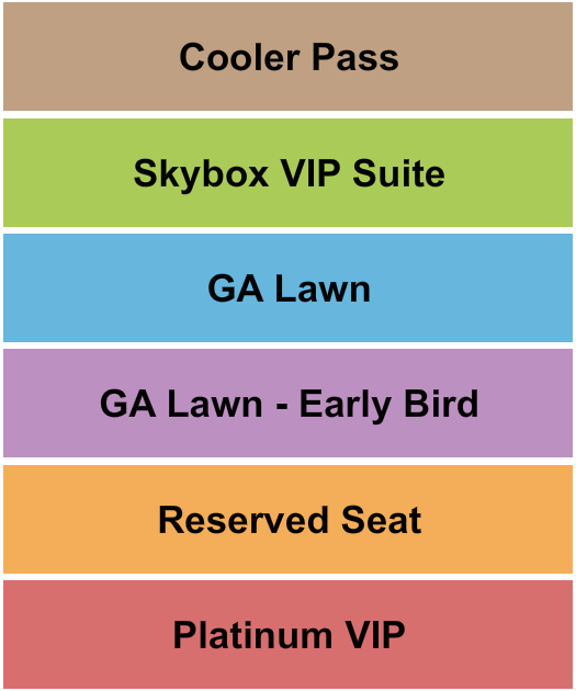 Wolf Creek Amphitheater GA Lawn/Skybox/Rsvd/Platinum Seating Chart