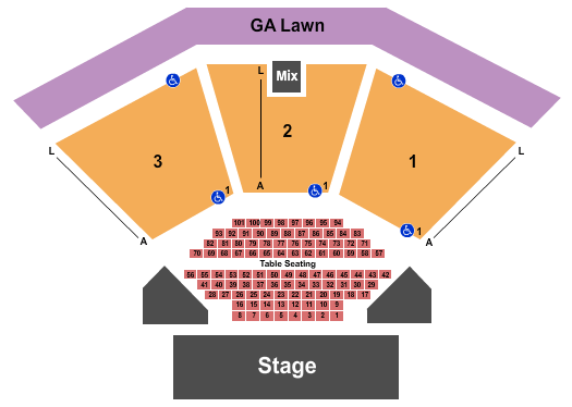 Wolf Creek Amphitheater Endstage Tables 2 Seating Chart
