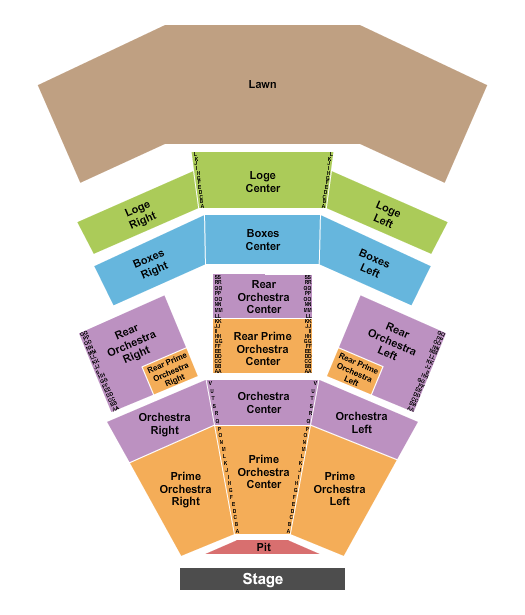 Robert Plant Wolf Trap National Park for the Performing Arts Seating Chart