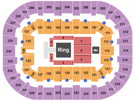 Wolstein Center - CSU Convocation Center Wrestling 2 Seating Chart
