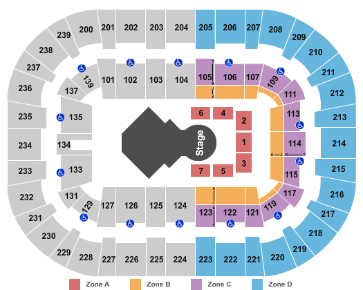 Flames Central Seating Chart