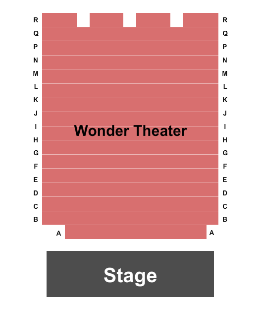 Wonder Theatre - San Antonio Endstage Seating Chart
