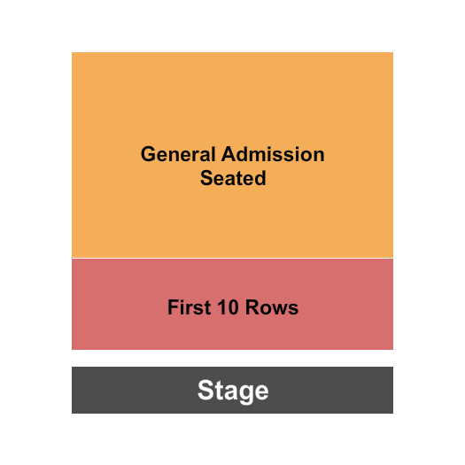 Wooly's Rows/GA Seated Seating Chart