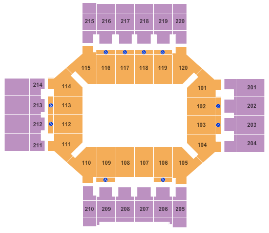 Broadmoor World Arena Circus Seating Chart