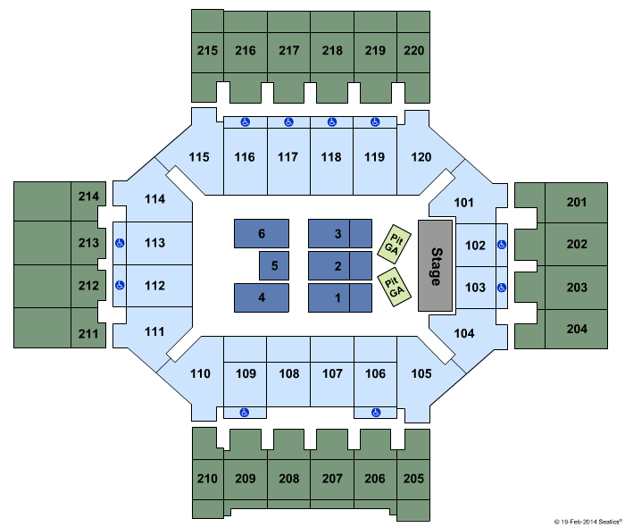 Broadmoor World Arena Hunter Hayes Seating Chart
