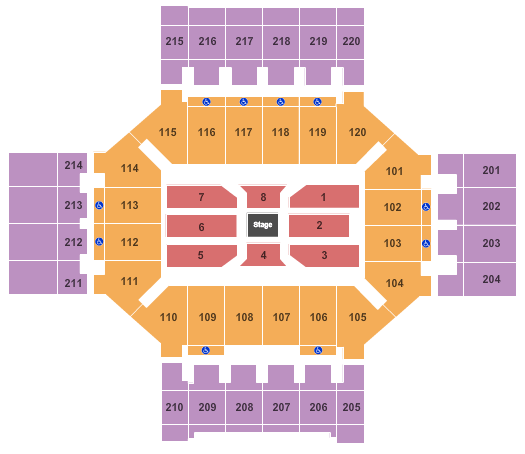 Broadmoor World Arena Jim Gaffigan Seating Chart