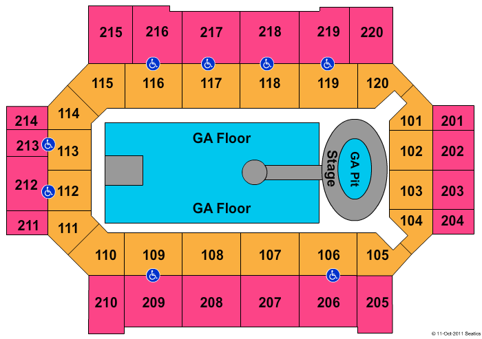 Broadmoor World Arena Lady Antibellum Seating Chart