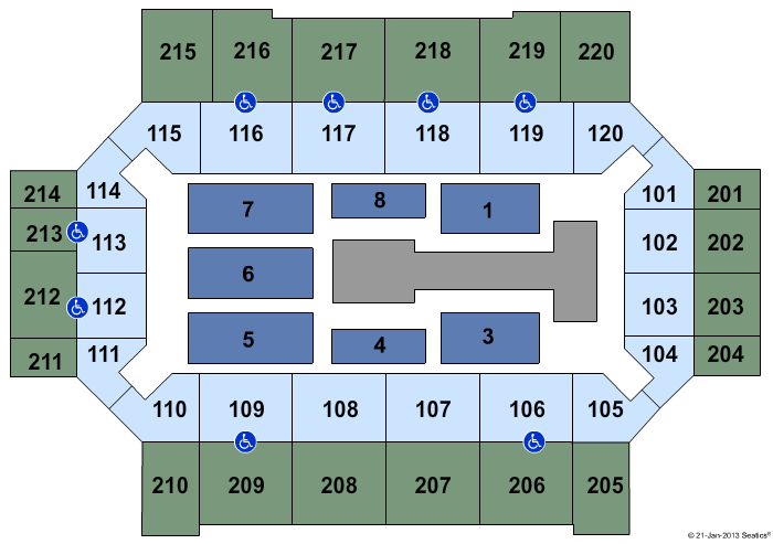 Broadmoor World Arena WWE Seating Chart