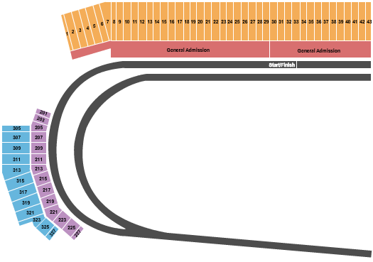 World Wide Technology Raceway at Gateway Seating Map