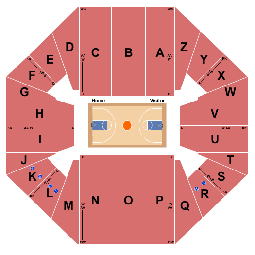 Worthen Arena Basketball Seating Chart