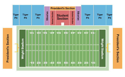 Ted Wright Stadium Football Seating Chart