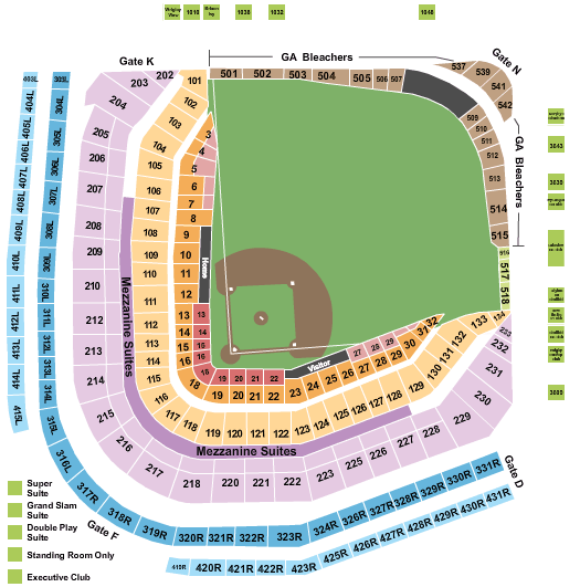 Wrigley Field Seating Chart Chicago