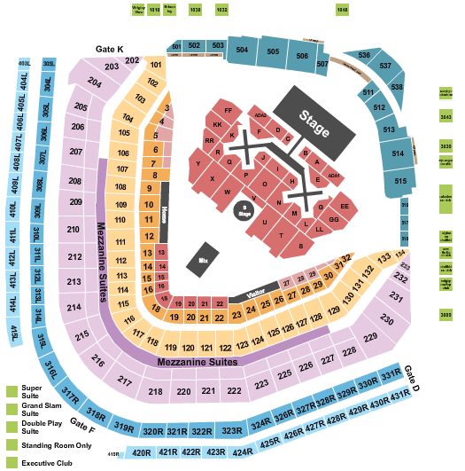 Wrigley Field Chris Brown Seating Chart