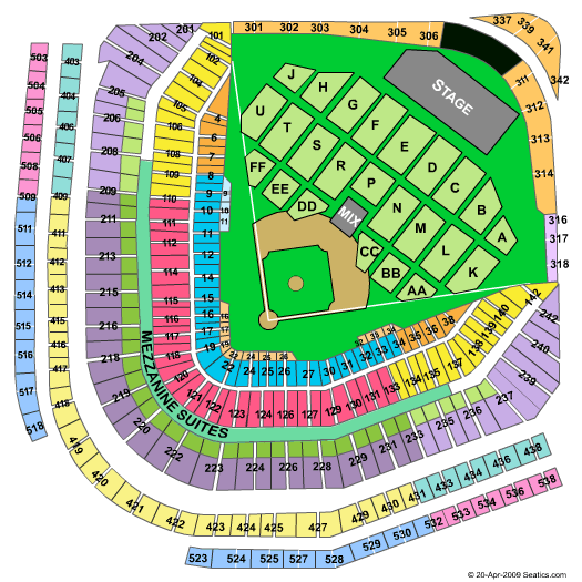 Wrigley Field Concerts Seating Chart