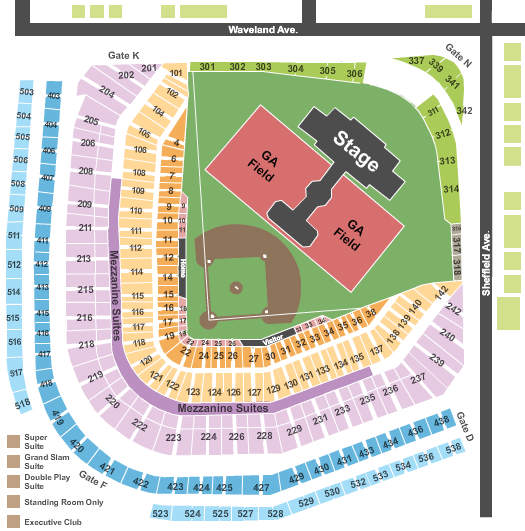 Wrigley Field Foo Fighters Seating Chart