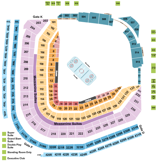 Wrigley Field Hockey - Winter Classic Seating Chart