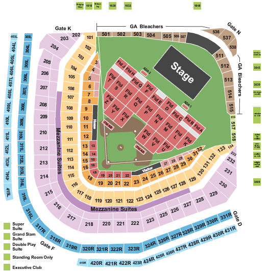 Wrigley Field Stadium Tour Seating Chart