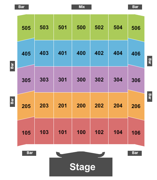 Wynn Ballroom at Wynn Las Vegas Endstage Seating Chart