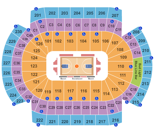 Xcel Energy Center Basketball 2016 Seating Chart