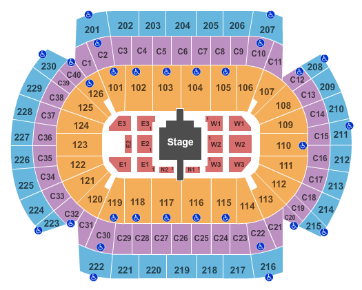 Xcel Energy Center Chris Brown Seating Chart