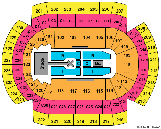 Xcel Energy Center Coldplay Seating Chart