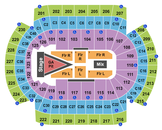 Xcel Energy Center DONT USE - OLD FALLOUTBOY Seating Chart
